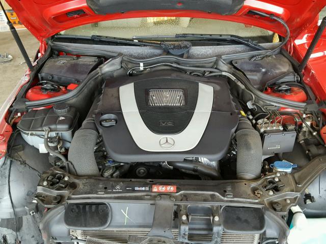 WDBTJ56HX9F260015 - 2009 MERCEDES-BENZ CLK 350 RED photo 7