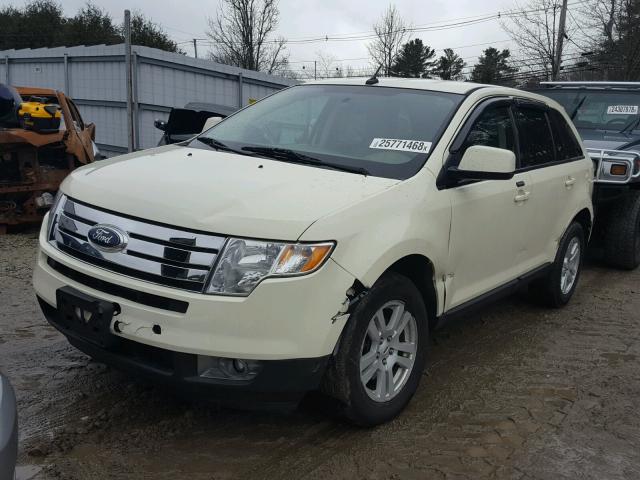 2FMDK48C27BB71550 - 2007 FORD EDGE SEL WHITE photo 2