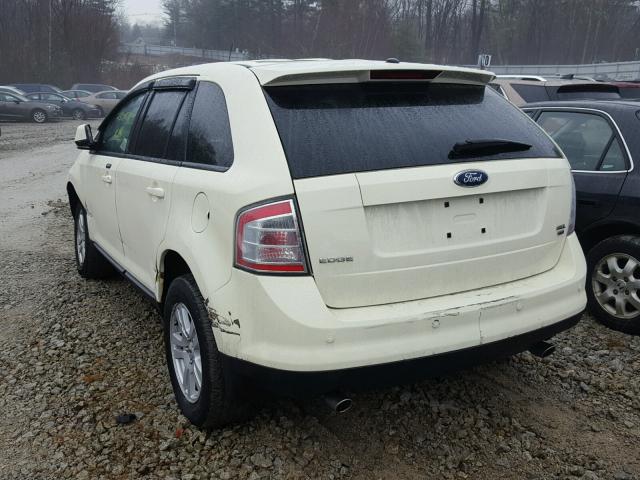 2FMDK48C27BB71550 - 2007 FORD EDGE SEL WHITE photo 3