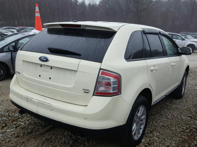 2FMDK48C27BB71550 - 2007 FORD EDGE SEL WHITE photo 4