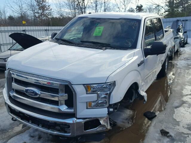 1FTEW1EF5GFA23434 - 2016 FORD F150 SUPER WHITE photo 2