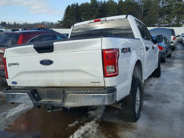 1FTEW1EF5GFA23434 - 2016 FORD F150 SUPER WHITE photo 4