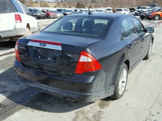 3FAHP0JA5CR341720 - 2012 FORD FUSION SEL GRAY photo 4