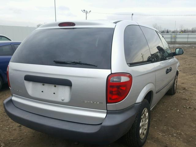 1C4GJ25372B719697 - 2002 CHRYSLER VOYAGER SILVER photo 4