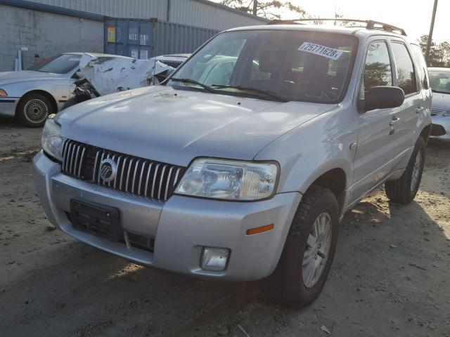 4M2CU57166KJ04657 - 2006 MERCURY MARINER SILVER photo 2