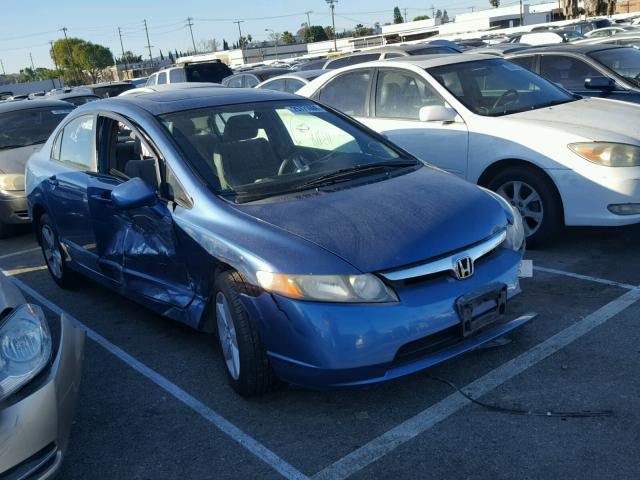 1HGFA16877L045604 - 2007 HONDA CIVIC EX BLUE photo 1