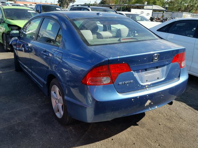 1HGFA16877L045604 - 2007 HONDA CIVIC EX ლურჯი ფოტო 3