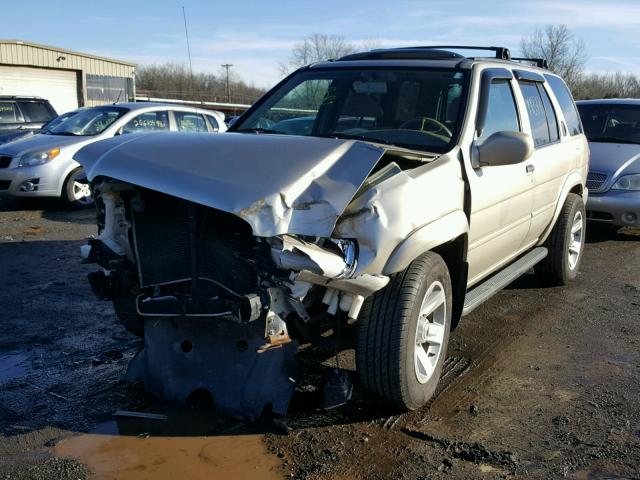 JN8DR09Y22W704091 - 2002 NISSAN PATHFINDER GOLD photo 2