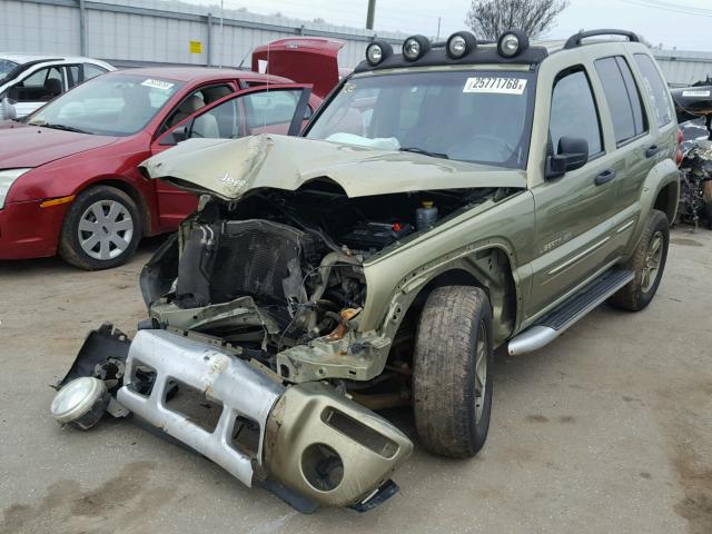 1J4GK38K92W333288 - 2002 JEEP LIBERTY RE GREEN photo 2