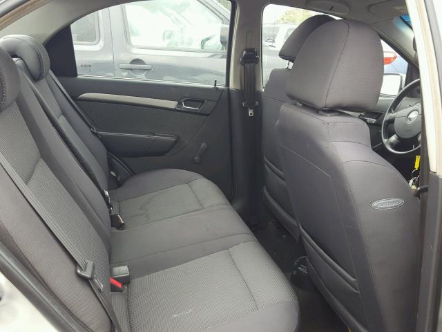 KL1TD56E39B643534 - 2009 CHEVROLET AVEO LS 银色 照片 6