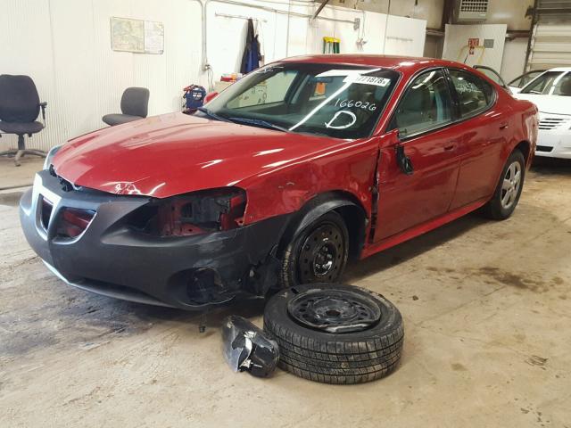 2G2WP552X81166026 - 2008 PONTIAC GRAND PRIX Qırmızı foto 2