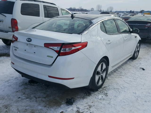 KNAGM4AD6C5023847 - 2012 KIA OPTIMA HYB WHITE photo 4