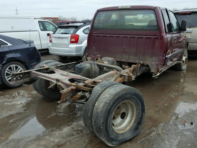 3B7MF33CX2M251678 - 2002 DODGE RAM 3500 MAROON photo 4