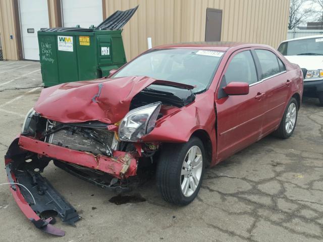 3FAFP08176R150088 - 2006 FORD FUSION SEL RED photo 2