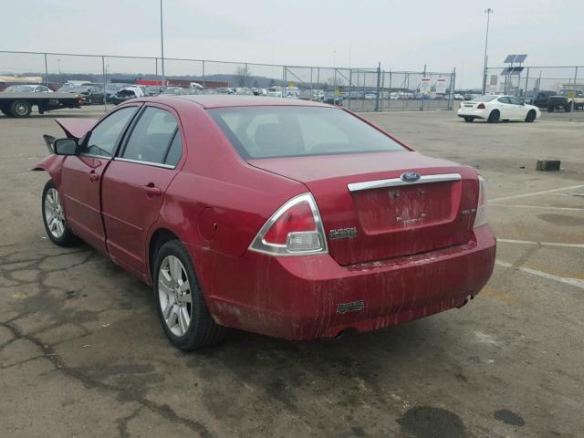 3FAFP08176R150088 - 2006 FORD FUSION SEL RED photo 3