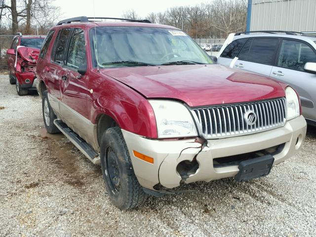 4M2ZU86K75ZJ09166 - 2005 MERCURY MOUNTAINEE MAROON photo 1