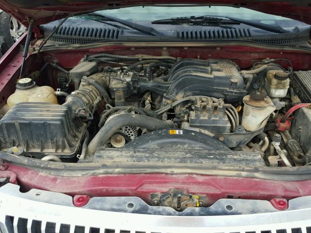 4M2ZU86K75ZJ09166 - 2005 MERCURY MOUNTAINEE MAROON photo 7