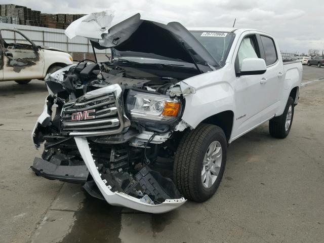 1GTG5CEN4J1147987 - 2018 GMC CANYON SLE WHITE photo 2