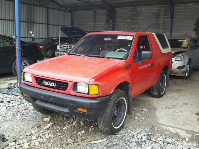 JACBG07E8N9806188 - 1992 ISUZU AMIGO RED photo 2