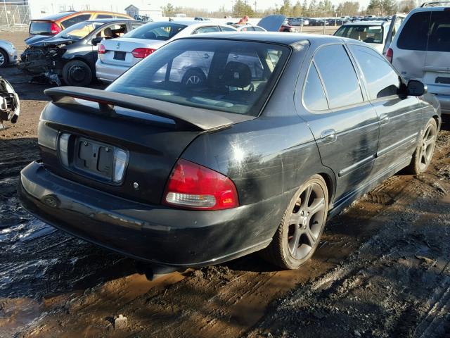 3N1AB51D73L717714 - 2003 NISSAN SENTRA SE- BLACK photo 4