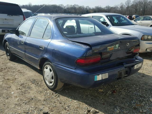 1Y1SK5268VZ460135 - 1997 GEO PRIZM BASE ლურჯი ფოტო 3