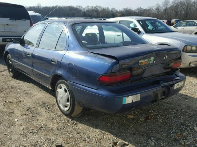 1Y1SK5268VZ460135 - 1997 GEO PRIZM BASE BLUE photo 3