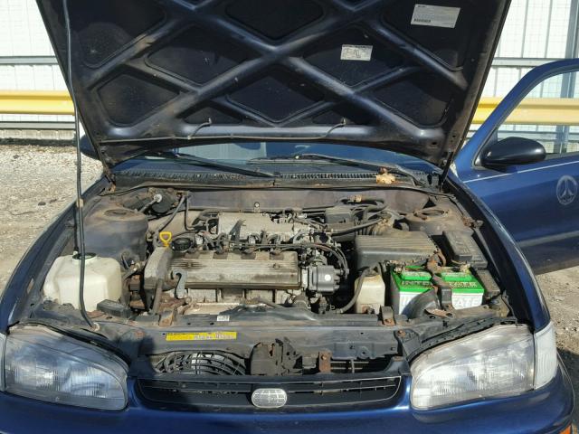 1Y1SK5268VZ460135 - 1997 GEO PRIZM BASE BLUE photo 7