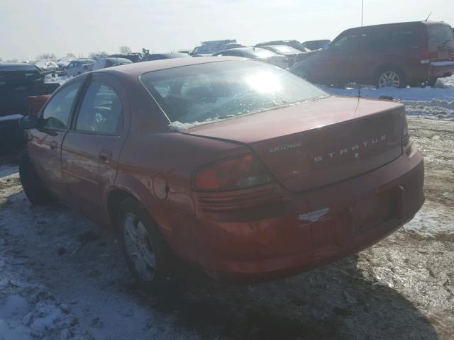 1B3EL46X92N355619 - 2002 DODGE STRATUS SE MAROON photo 3