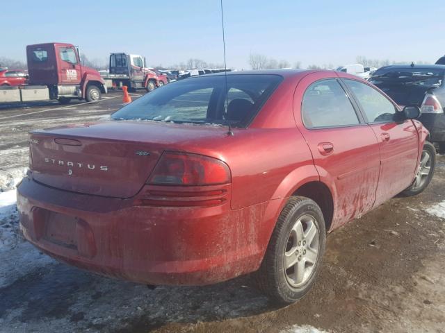 1B3EL46X92N355619 - 2002 DODGE STRATUS SE MAROON photo 4