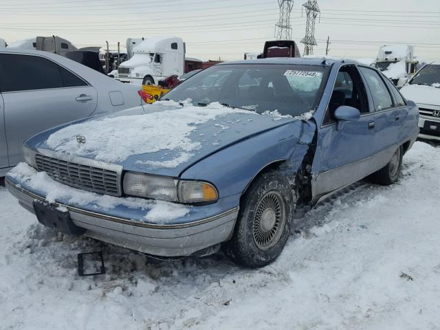 1G1BN53E0NW106198 - 1992 CHEVROLET CAPRICE CL BLUE photo 2