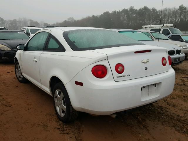 1G1AK15F467700307 - 2006 CHEVROLET COBALT LS WHITE photo 3