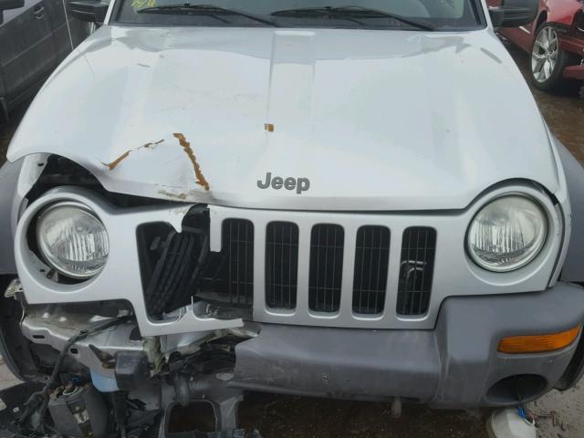 1J4GL48K02W319623 - 2002 JEEP LIBERTY SP SILVER photo 7