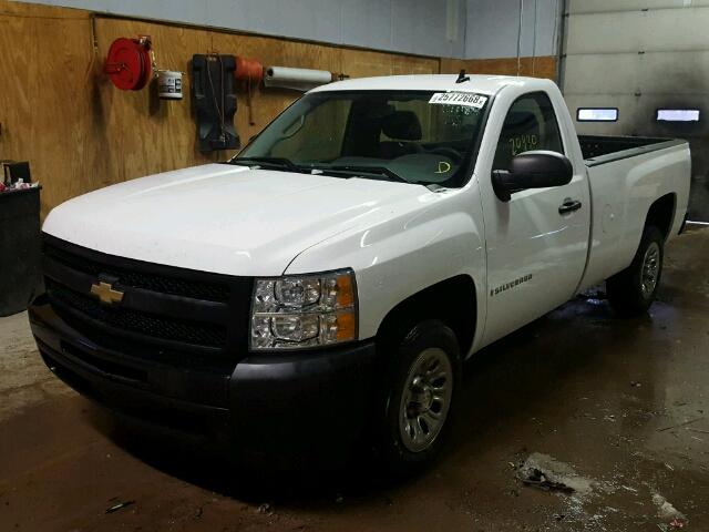 1GCEC14X89Z229349 - 2009 CHEVROLET SILVERADO WHITE photo 2