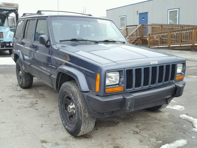 1J4FF48S91L546019 - 2001 JEEP CHEROKEE S BLUE photo 1