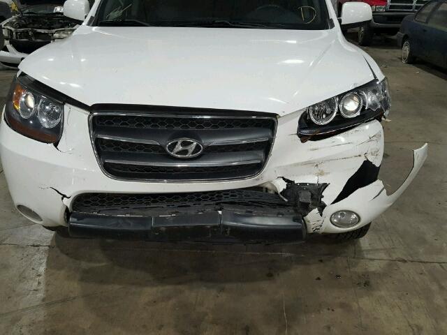 5NMSH73E57H110134 - 2007 HYUNDAI SANTA FE S WHITE photo 9