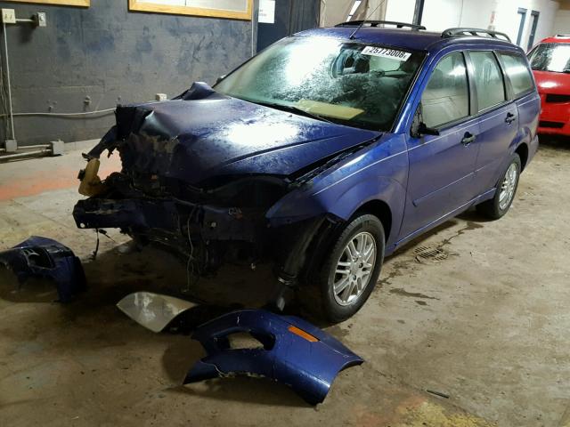 1FAFP36N16W208992 - 2006 FORD FOCUS ZXW BLUE photo 2