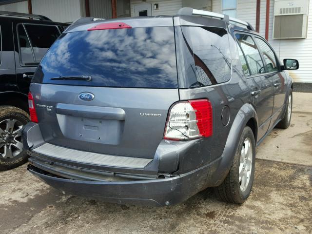 1FMDK06156GA55860 - 2006 FORD FREESTYLE GRAY photo 4