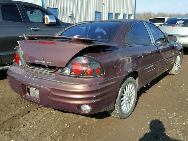 1G2NG52E0YC539949 - 2000 PONTIAC GRAND AM S Qəhvəyi foto 4