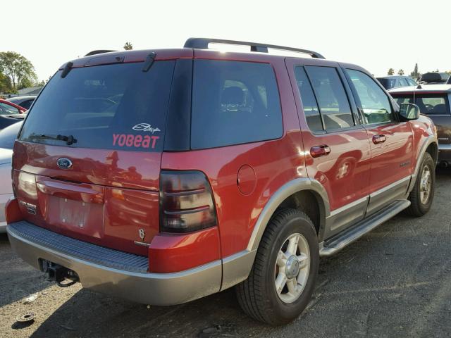 1FMDU74W62ZC41147 - 2002 FORD EXPLORER E RED photo 4