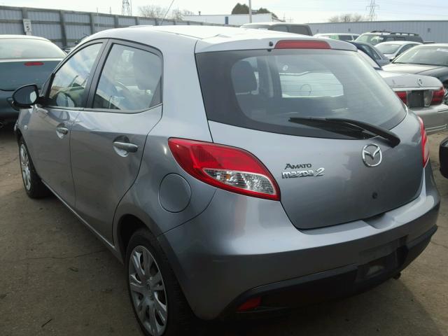 JM1DE1KY4D0152400 - 2013 MAZDA MAZDA2 SILVER photo 3