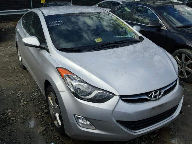 KMHDH4AE4CU176084 - 2012 HYUNDAI ELANTRA GL SILVER photo 1