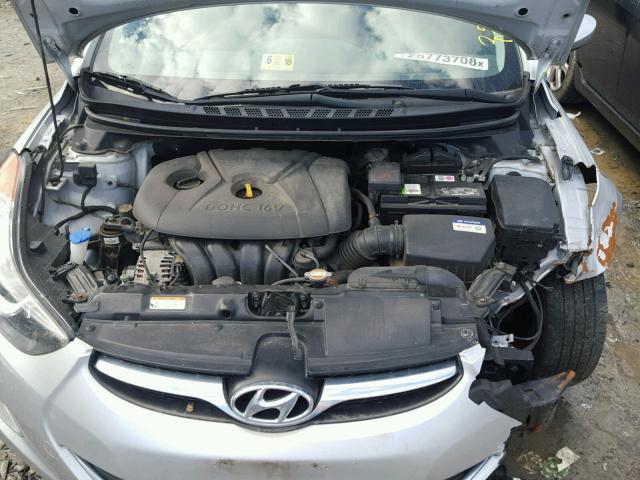 KMHDH4AE4CU176084 - 2012 HYUNDAI ELANTRA GL SILVER photo 7