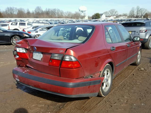 YS3EF48E0X3005079 - 1999 SAAB 9-5 SE RED photo 4