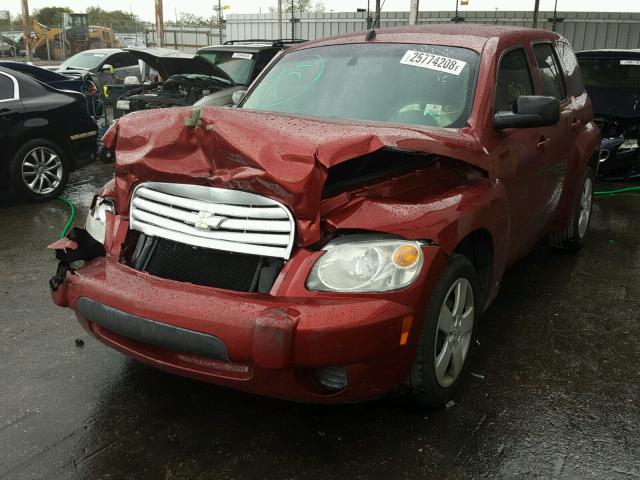 3GNDA13D78S610086 - 2008 CHEVROLET HHR LS RED photo 2