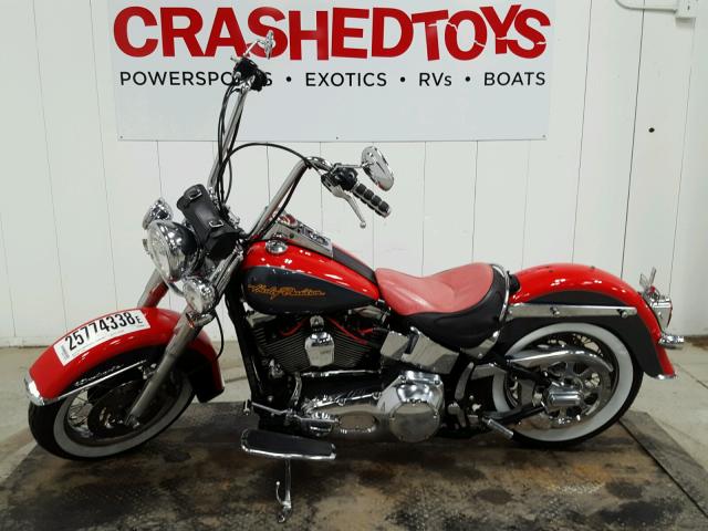 1HD1JDB126Y039356 - 2006 HARLEY-DAVIDSON FLSTNI RED photo 3