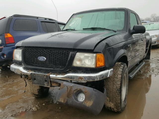 1FTZR15E11PA80697 - 2001 FORD RANGER SUP BLACK photo 2