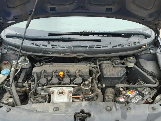 2HGFG12819H502072 - 2009 HONDA CIVIC EX BLUE photo 7