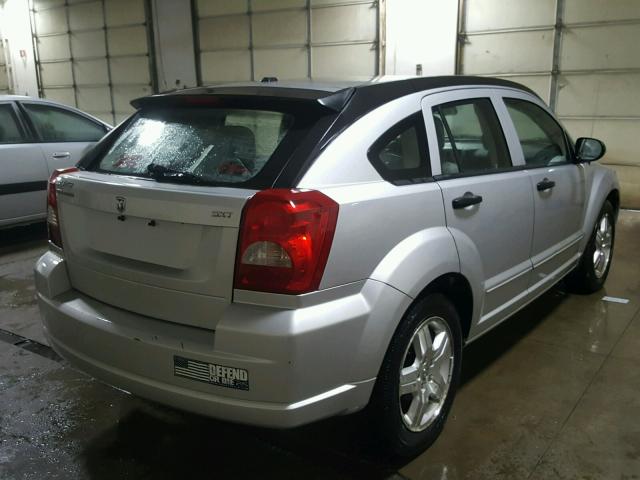 1B3HB48B47D321540 - 2007 DODGE CALIBER SX SILVER photo 4