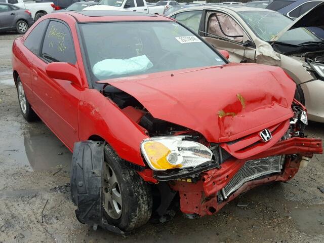 1HGEM22923L087390 - 2003 HONDA CIVIC EX RED photo 1