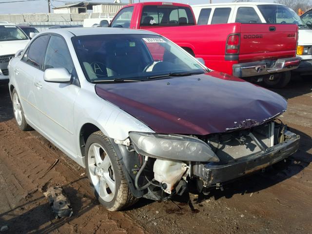 1YVHP80C185M08216 - 2008 MAZDA 6 I Srebrny zdjęcie 1